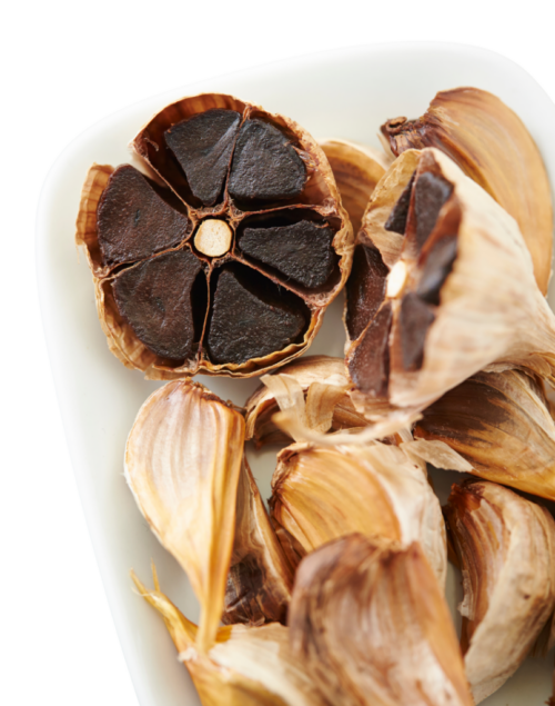 black garlic transparant